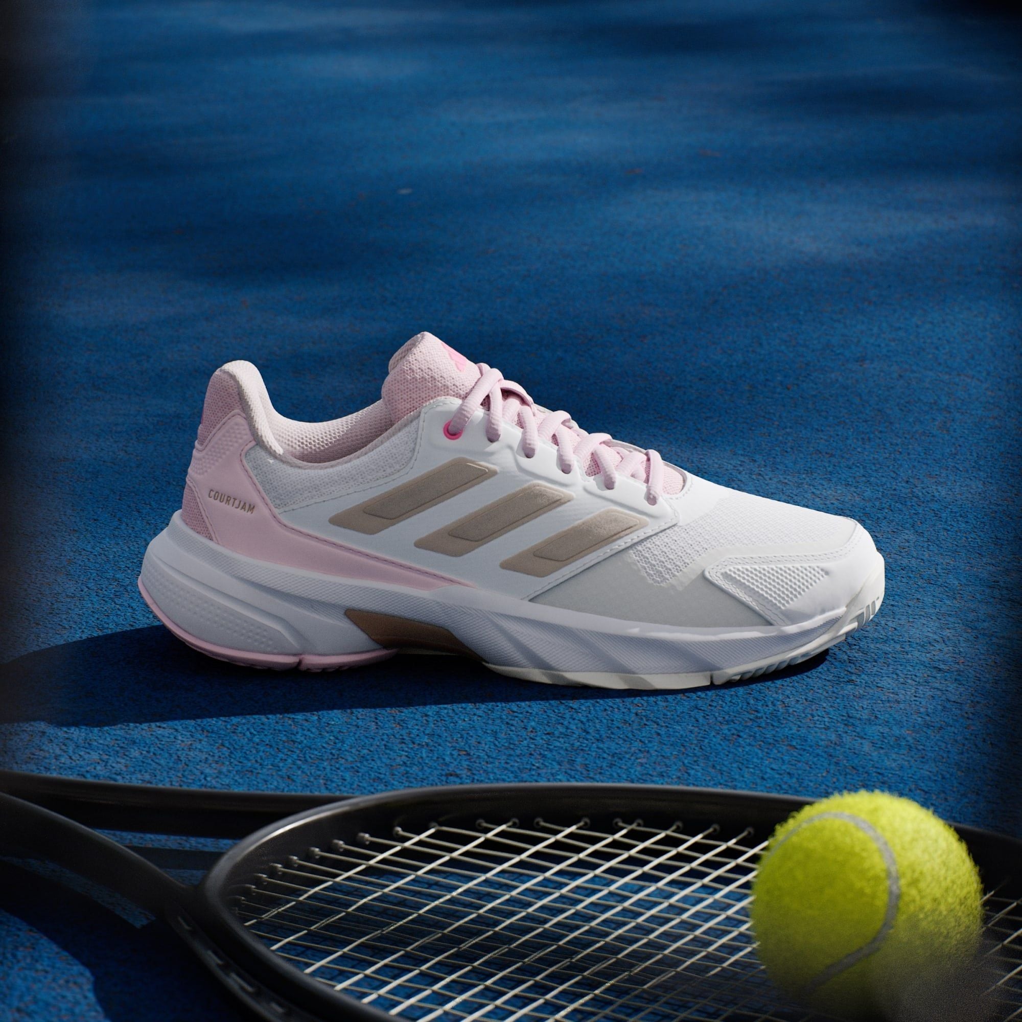 Giày Nữ Adidas Courtjam Control 3 'Pink' 