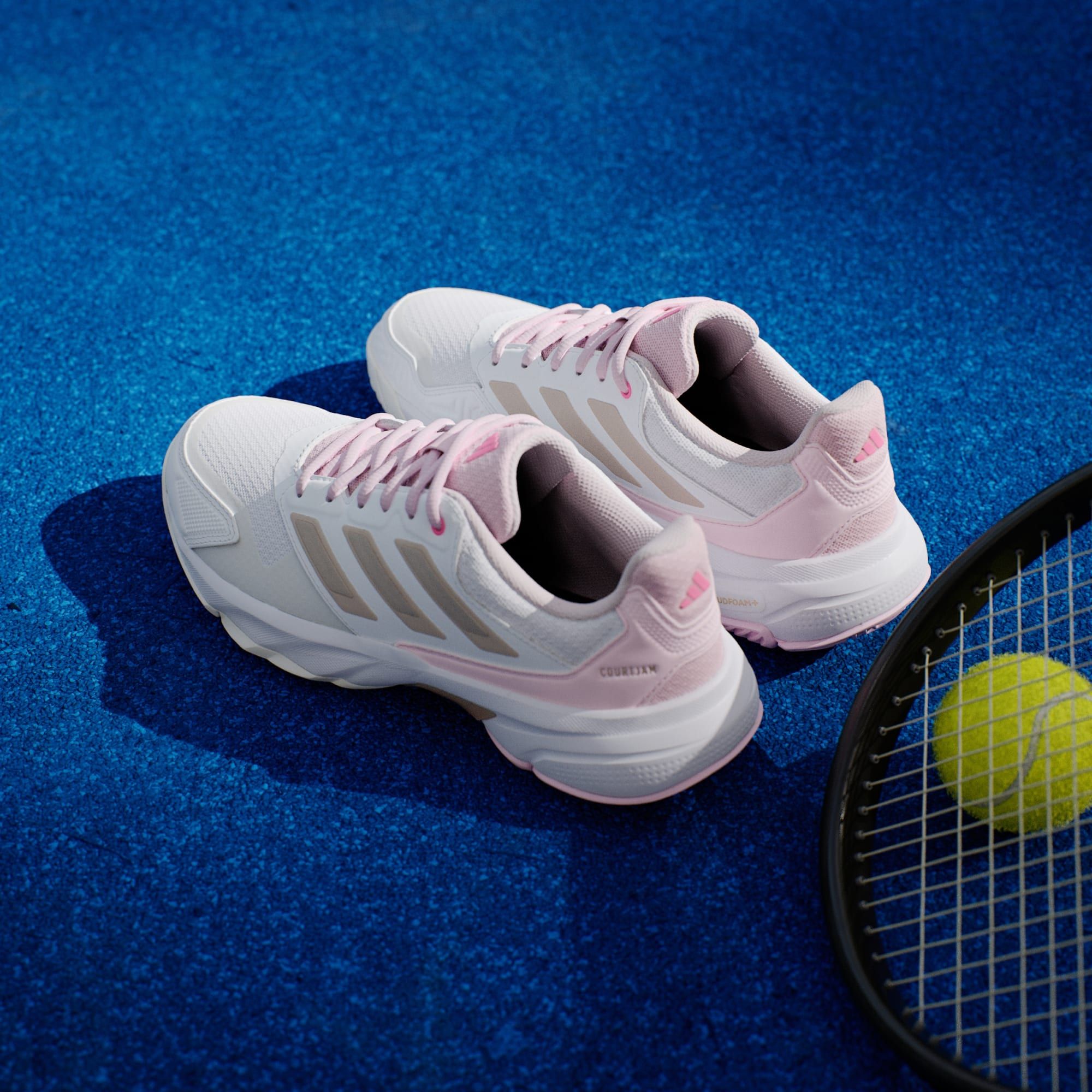  Giày Nữ Adidas Courtjam Control 3 'Pink' 