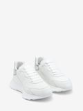  Giày Nữ Alexander McQueen Sprint Runner 'White Silver' 