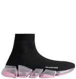  Giày Nữ Balenciaga Speed 2.0 Knit Trainers 'Black Rose' 