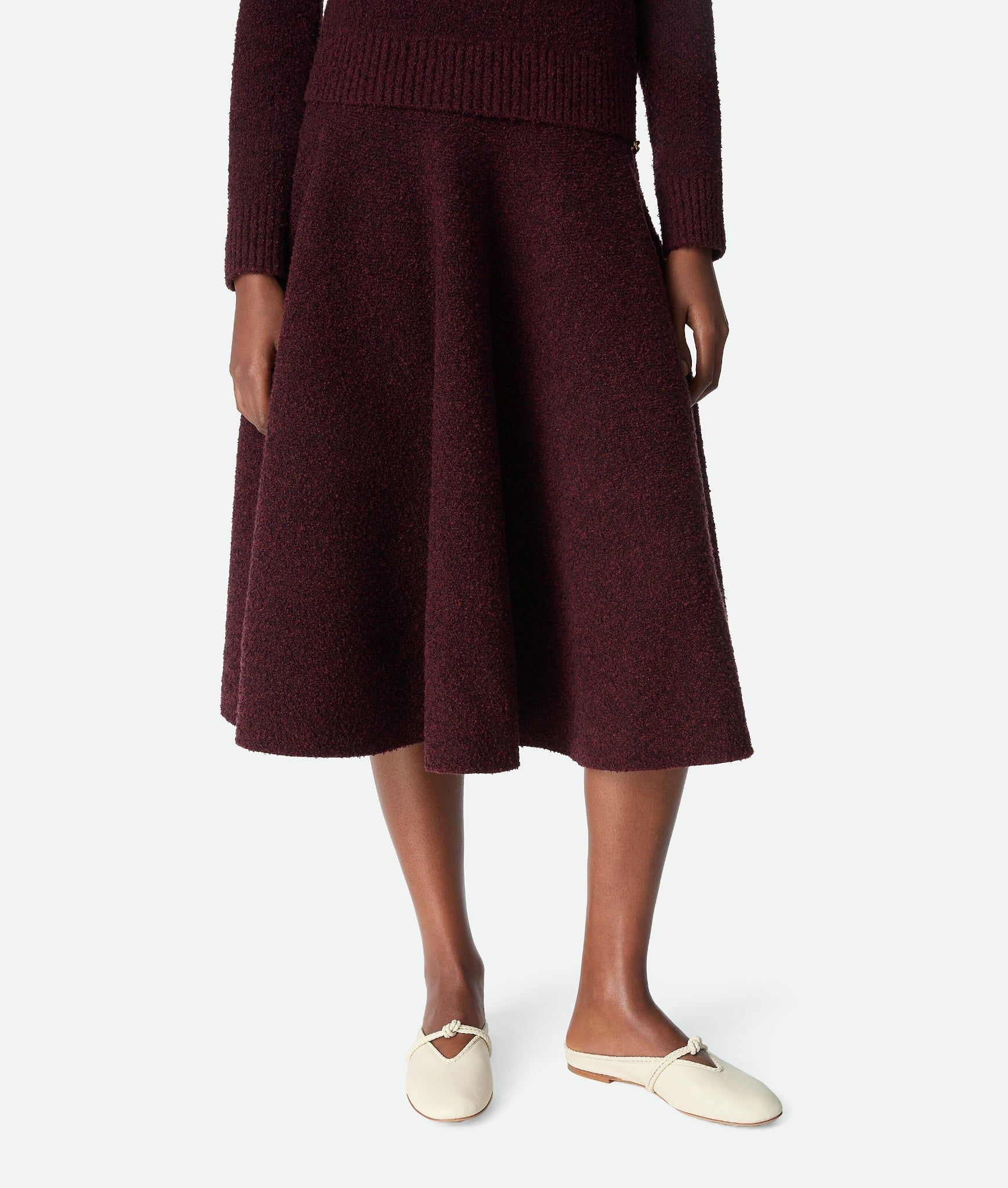  Giày Nữ Bottega Veneta Rosa Mary-Jane Ballerina 'Salt' 