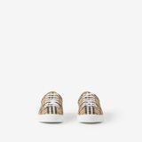  Giày Nữ Burberry Check and Leather Sneakers 'Beige' 