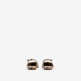  Giày Nữ Burberry Check Dame Slingback Ballerinas 'Beige' 