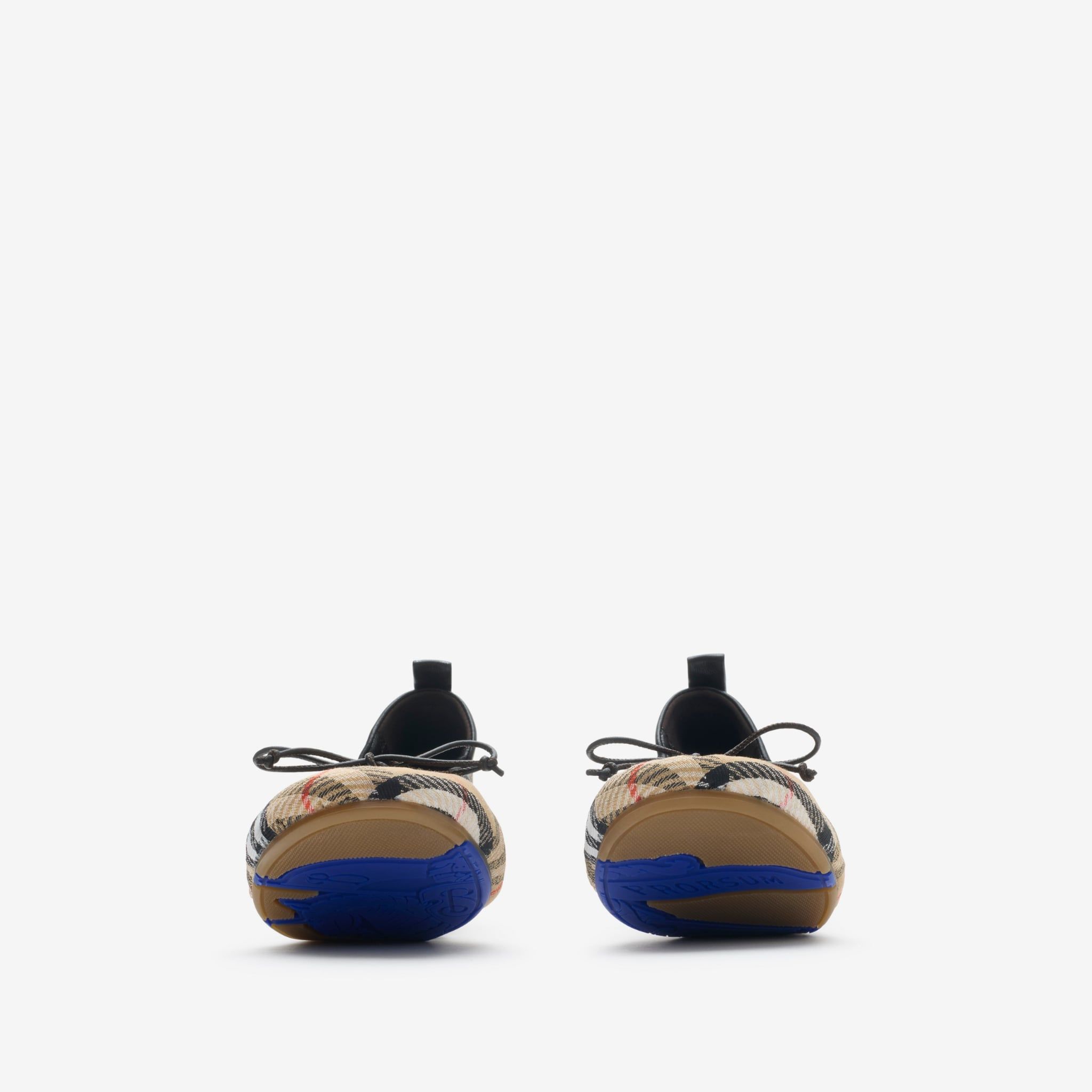  Giày Nữ Burberry Check Fawn Ballerinas 'Beige' 