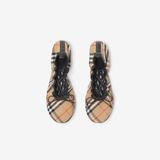  Giày Nữ Burberry Check Fawn Ballerinas 'Beige' 