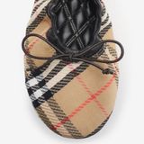  Giày Nữ Burberry Check Fawn Ballerinas 'Beige' 