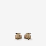  Giày Nữ Burberry Check Mews Low Sandals 'Beige' 