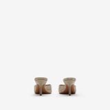  Giày Nữ Burberry Check Mews Low Sandals 'Beige' 