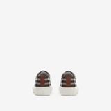  Giày Nữ Burberry Check Sneakers 'Tobacco' 