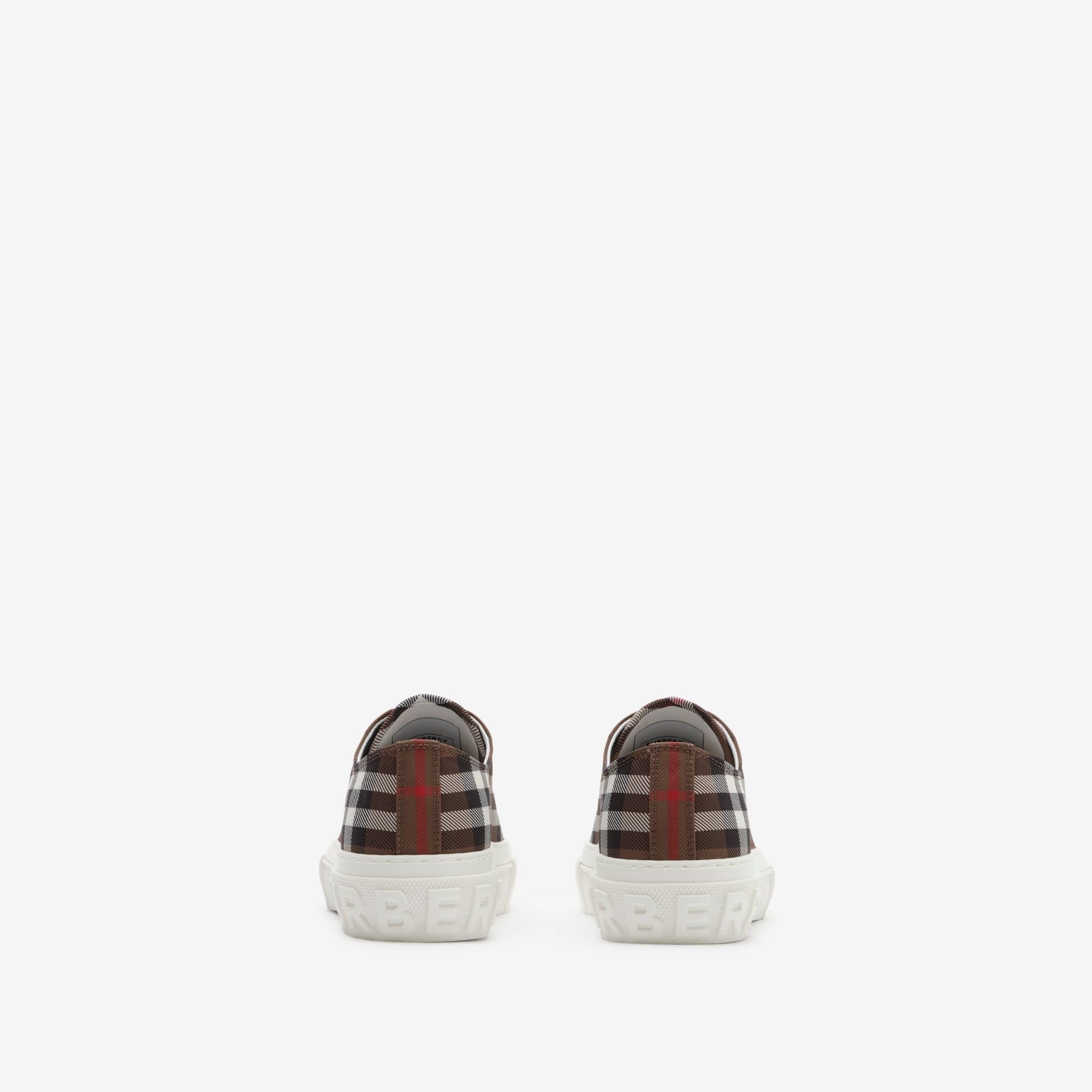  Giày Nữ Burberry Check Sneakers 'Tobacco' 