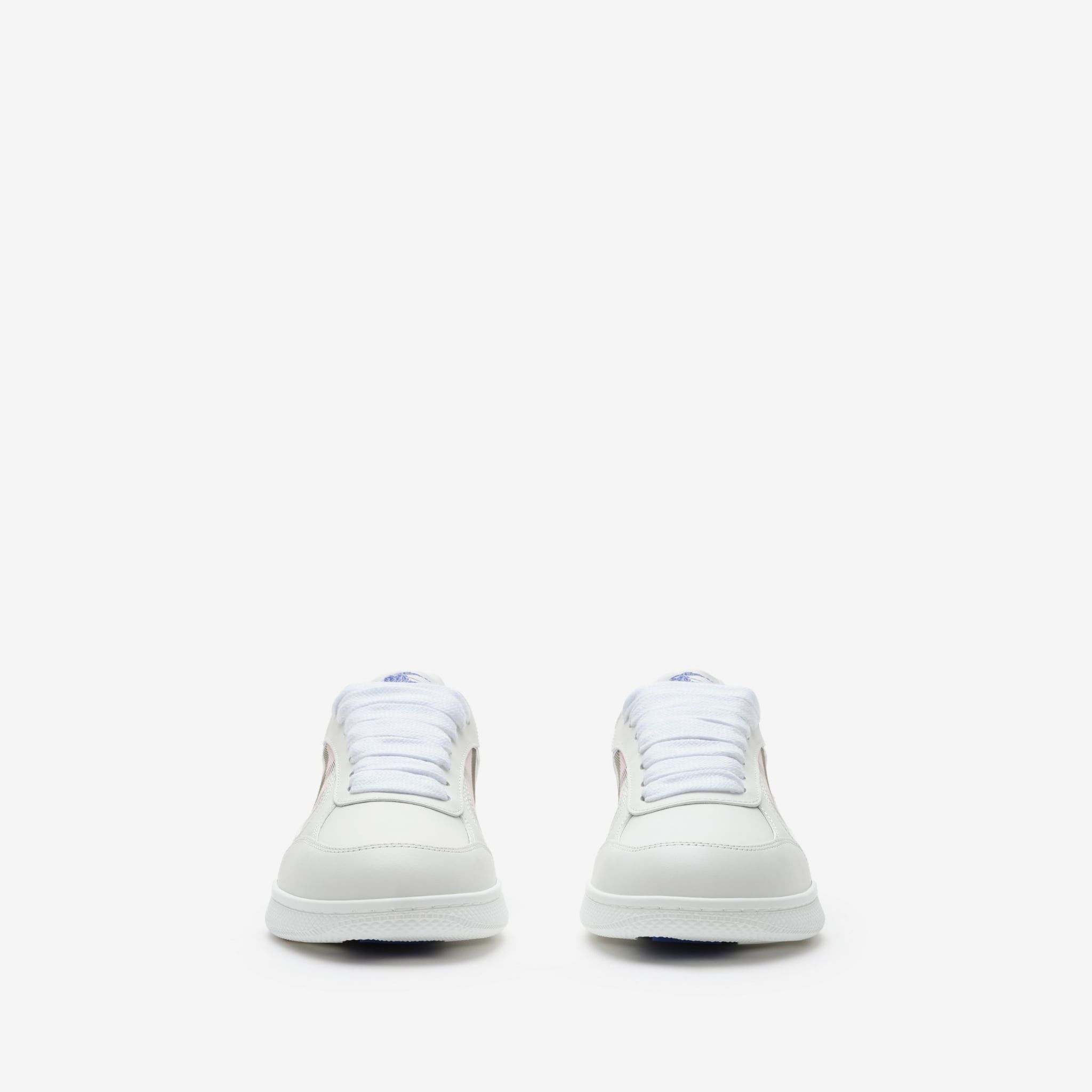  Giày Nữ Burberry Check Terrace Sneakers 'White Pink' 