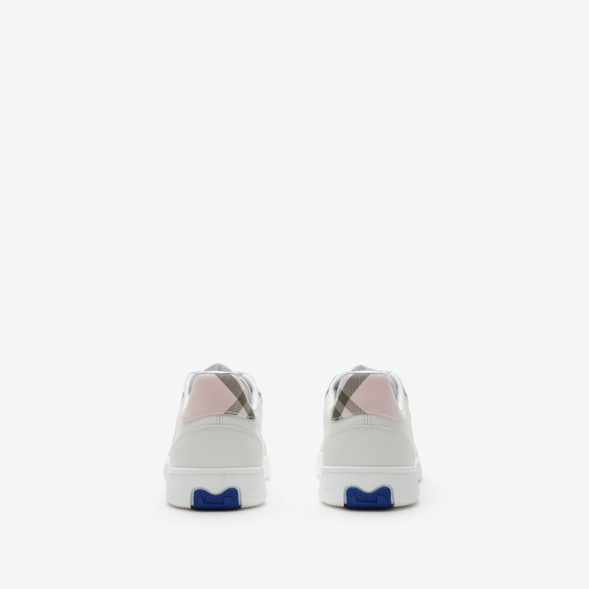  Giày Nữ Burberry Check Terrace Sneakers 'White Pink' 