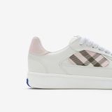  Giày Nữ Burberry Check Terrace Sneakers 'White Pink' 