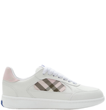  Giày Nữ Burberry Check Terrace Sneakers 'White Pink' 