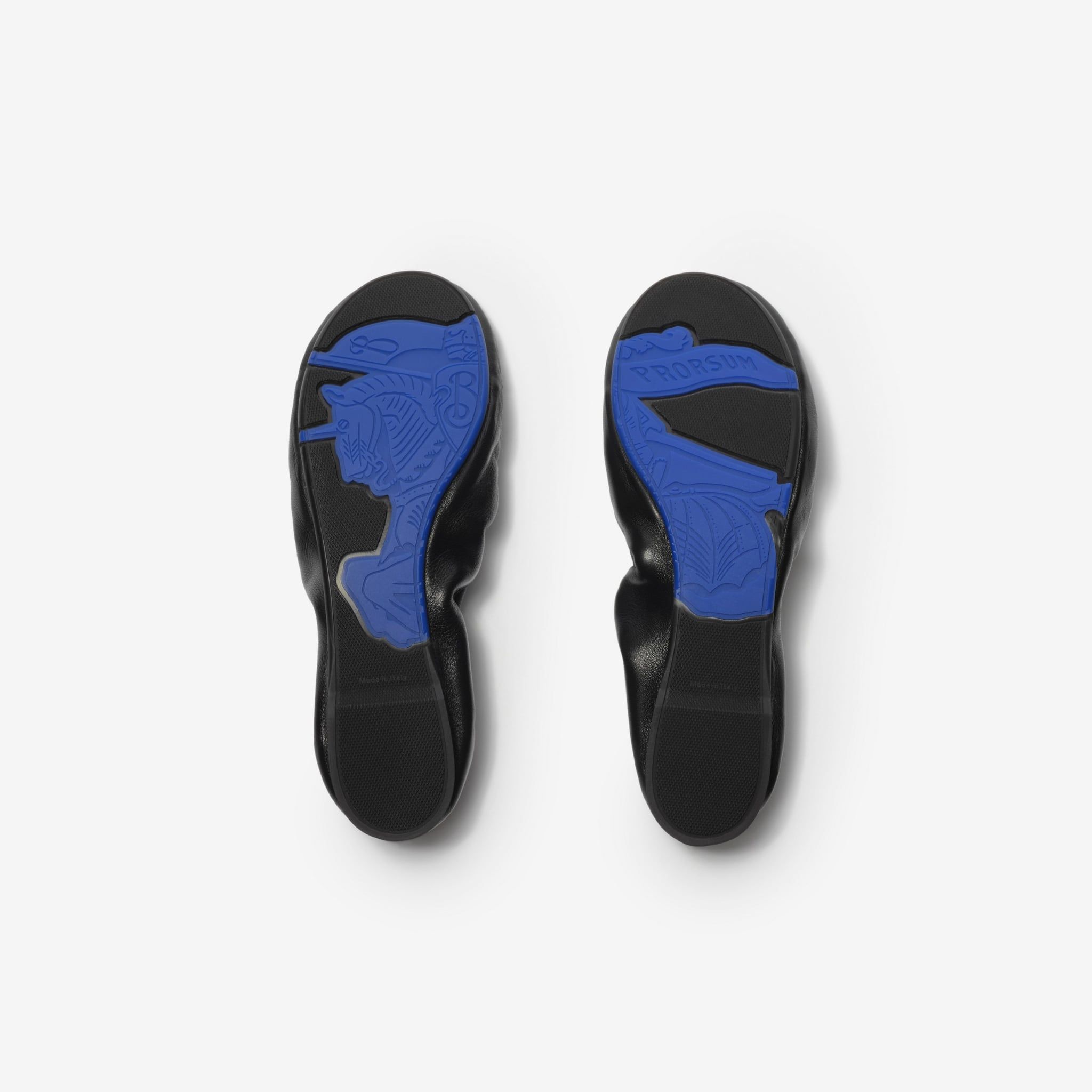  Giày Nữ Burberry Leather Fawn Loafers 'Black' 