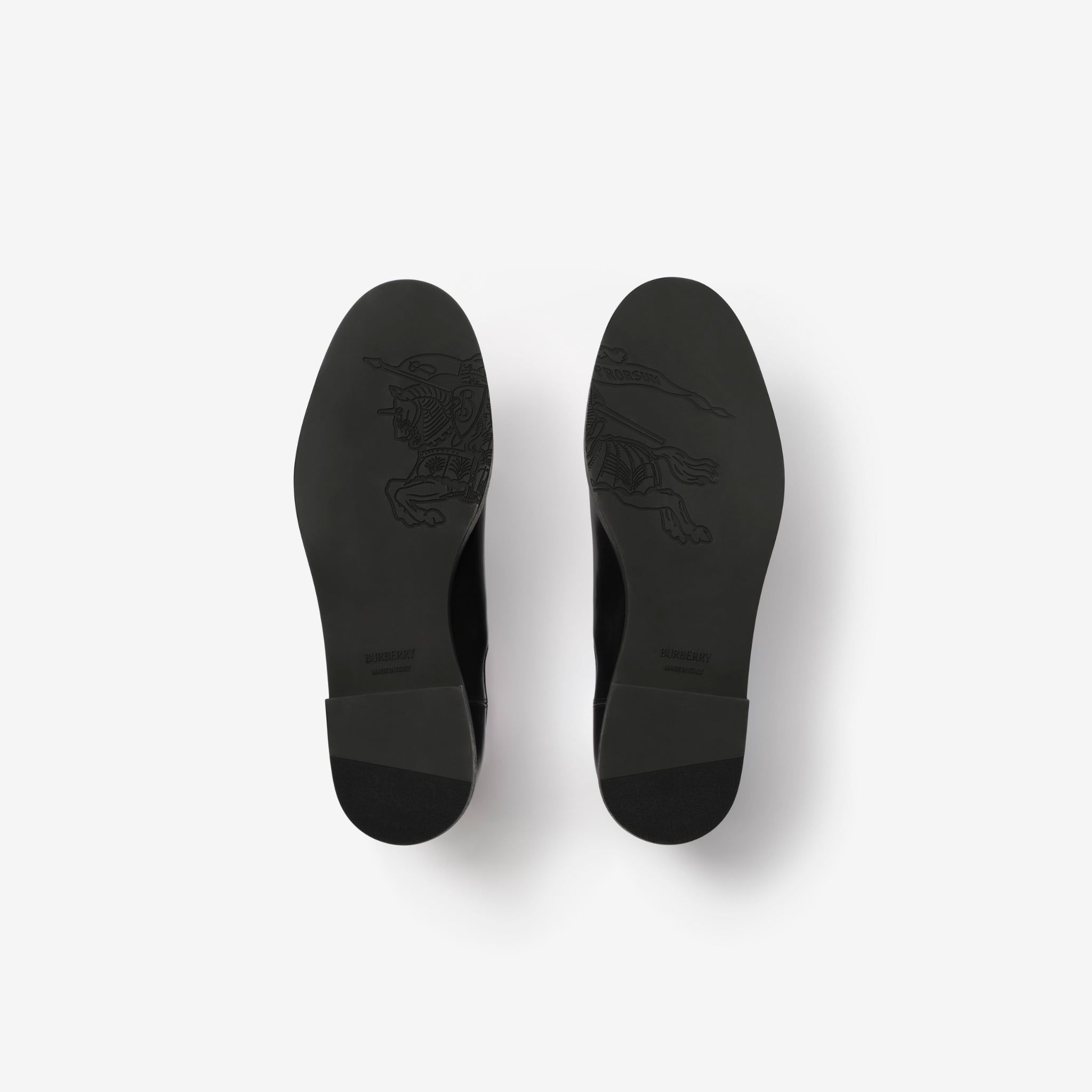  Giày Nữ Burberry Leather Hampstead Boots 'Black' 