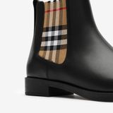  Giày Nữ Burberry Leather Hampstead Boots 'Black' 