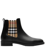  Giày Nữ Burberry Leather Hampstead Boots 'Black' 