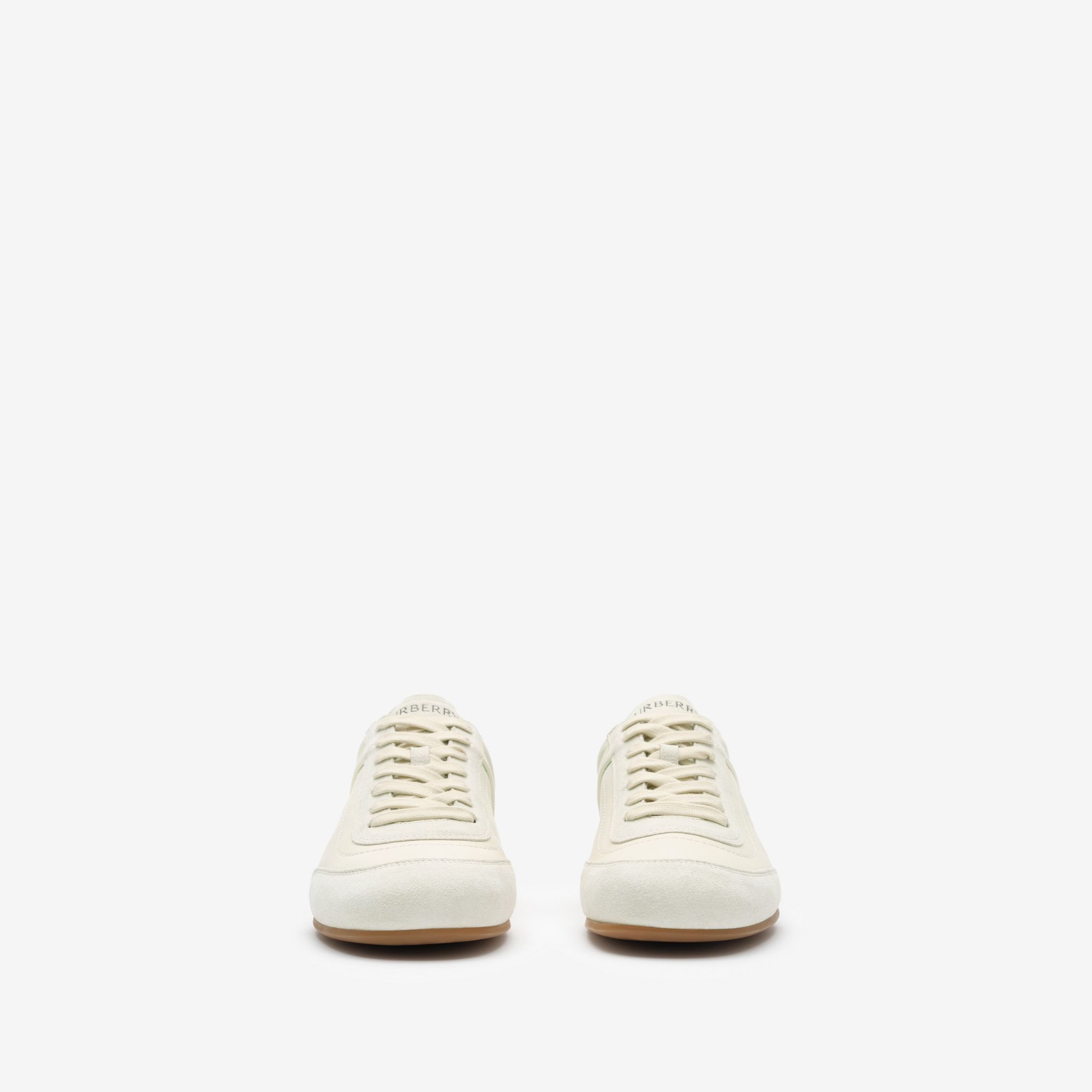 Giày Nữ Burberry Leather Knight Runner Sneakers​ 'Beige' 