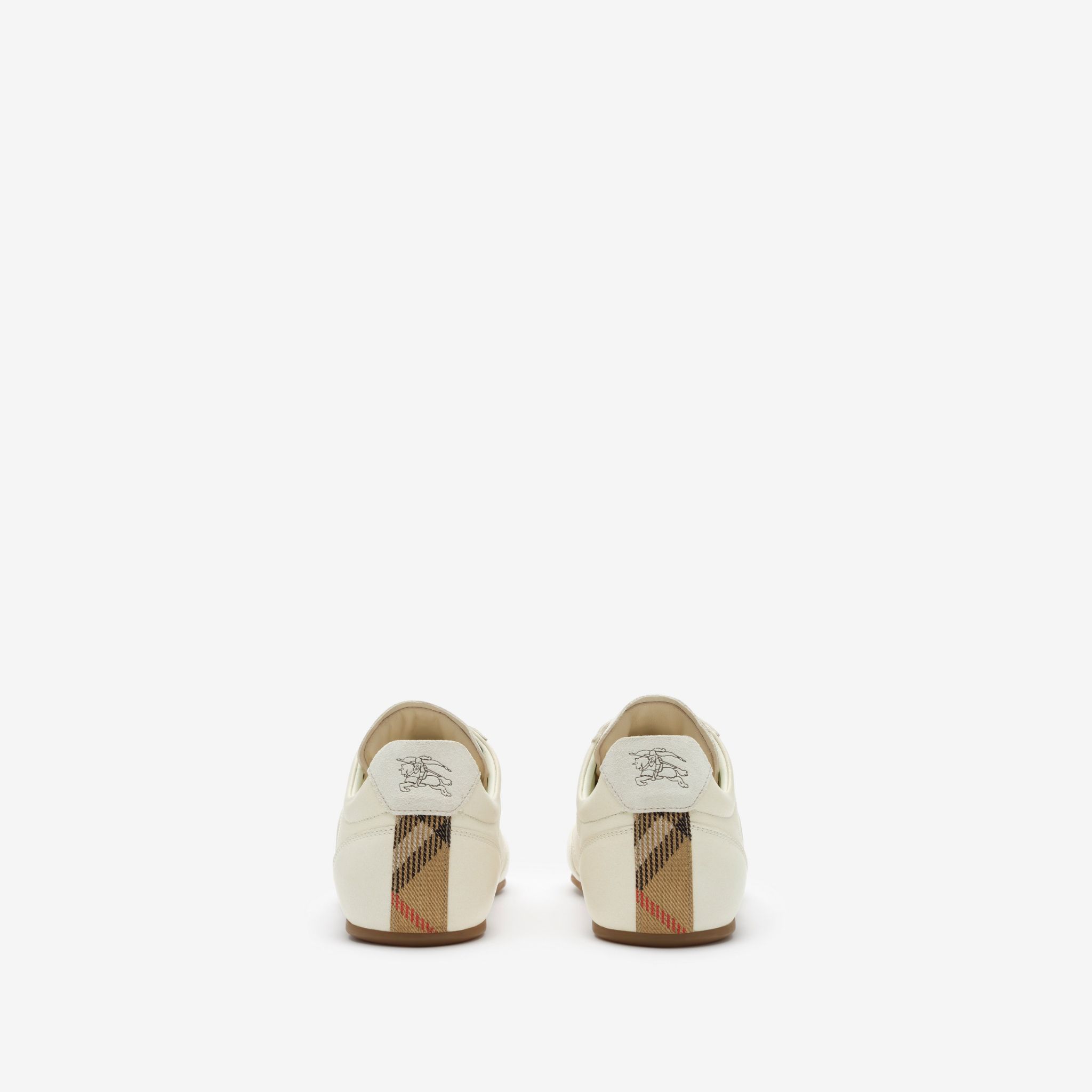 Giày Nữ Burberry Leather Knight Runner Sneakers​ 'Beige' 