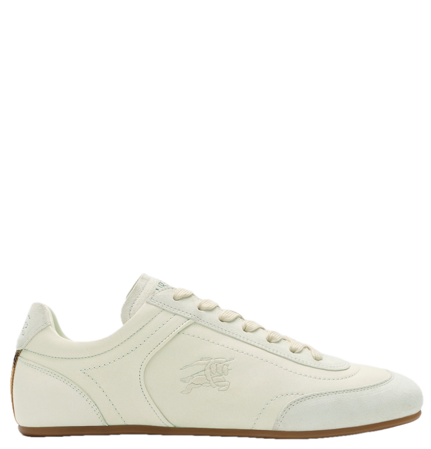  Giày Nữ Burberry Leather Knight Runner Sneakers​ 'Beige' 