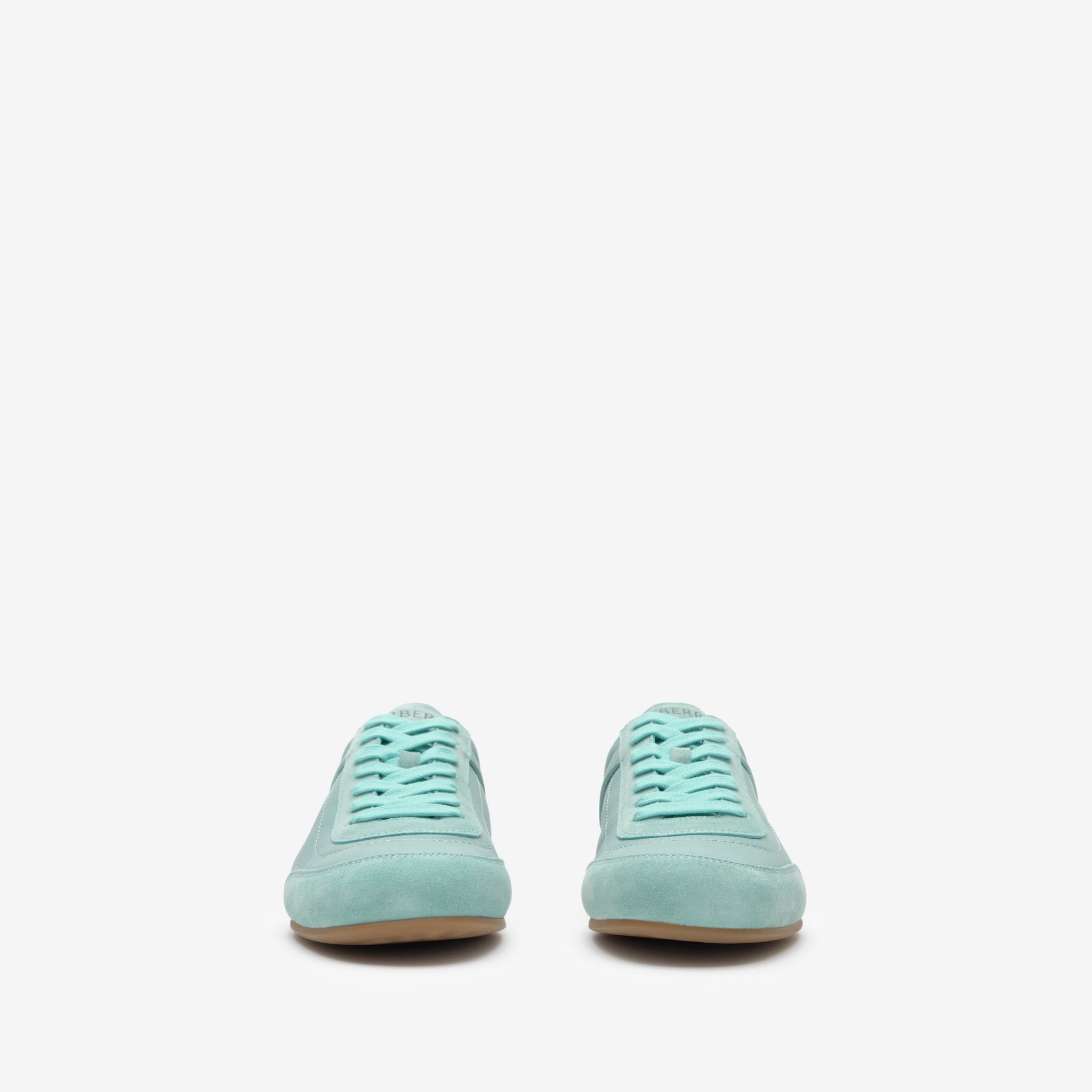  Giày Nữ Burberry Leather Knight Runner Sneakers 'Blue' 