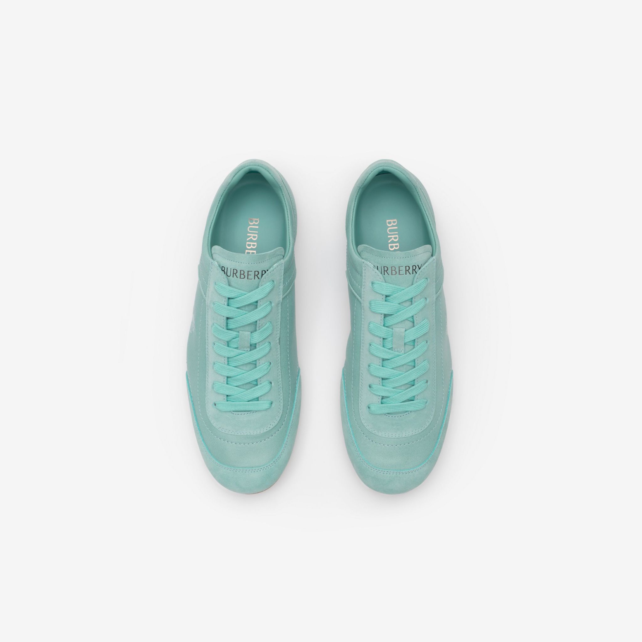  Giày Nữ Burberry Leather Knight Runner Sneakers 'Blue' 