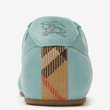  Giày Nữ Burberry Leather Knight Runner Sneakers 'Blue' 