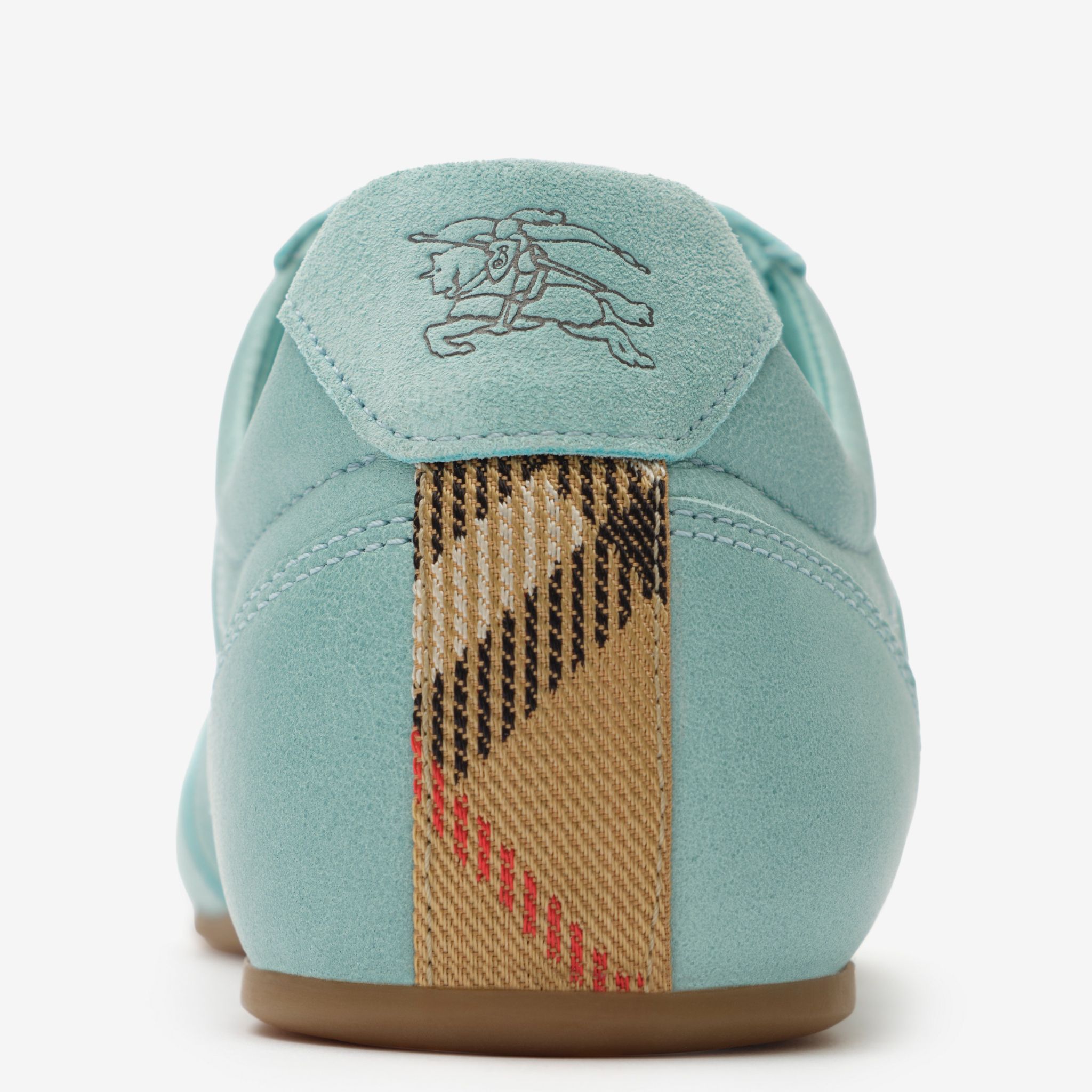  Giày Nữ Burberry Leather Knight Runner Sneakers 'Blue' 