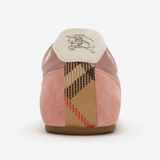  Giày Nữ Burberry Leather Knight Runner Sneakers 'Rose' 