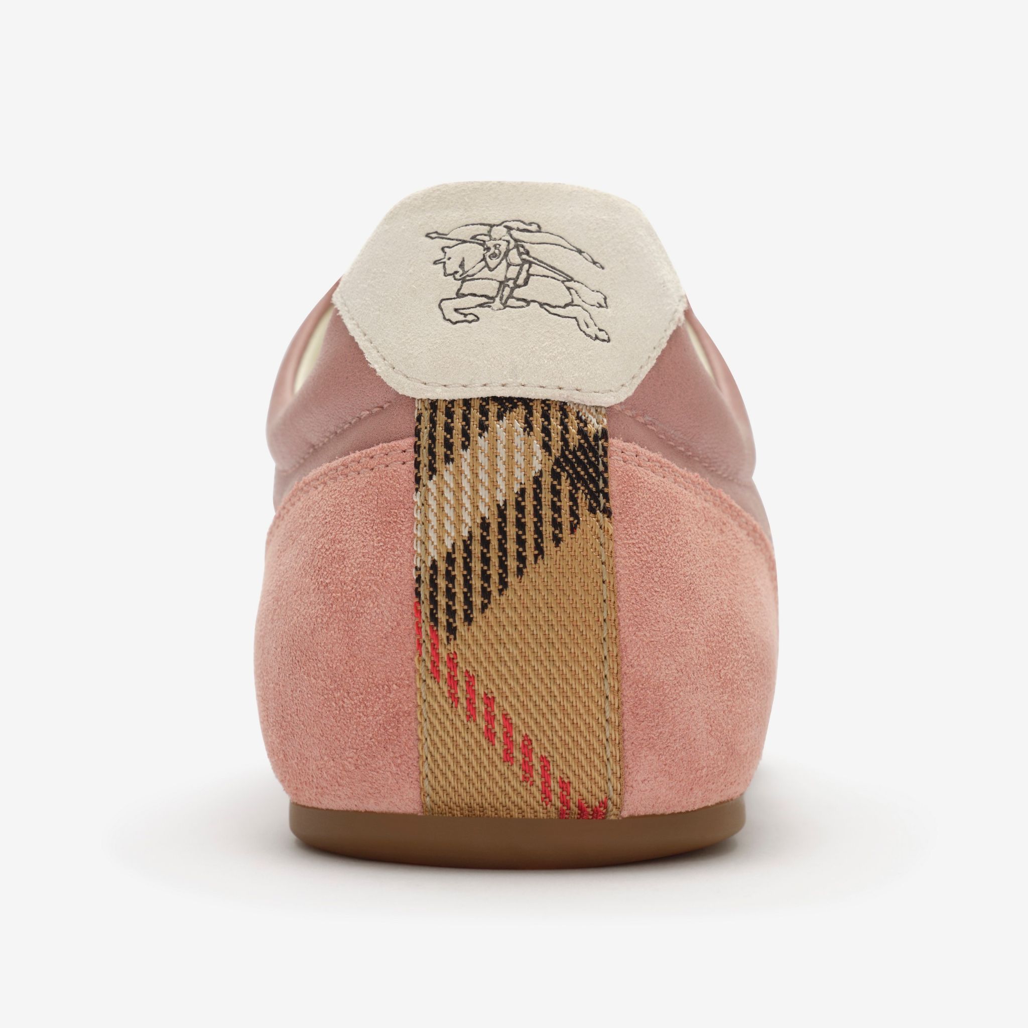  Giày Nữ Burberry Leather Knight Runner Sneakers 'Rose' 