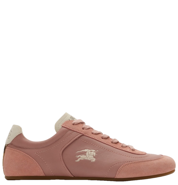  Giày Nữ Burberry Leather Knight Runner Sneakers 'Rose' 