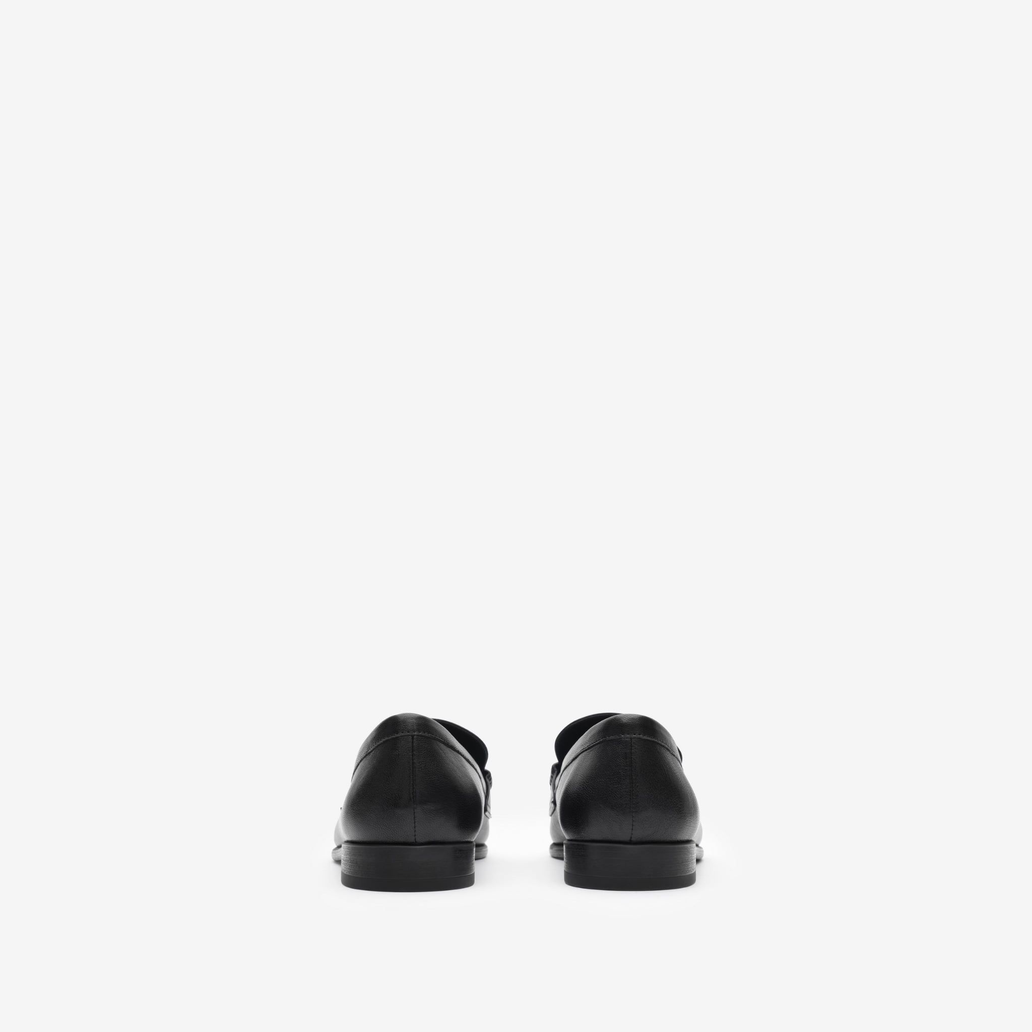  Giày Nữ Burberry Leather Opal Loafers 'Black' 