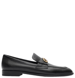  Giày Nữ Burberry Leather Opal Loafers 'Black' 