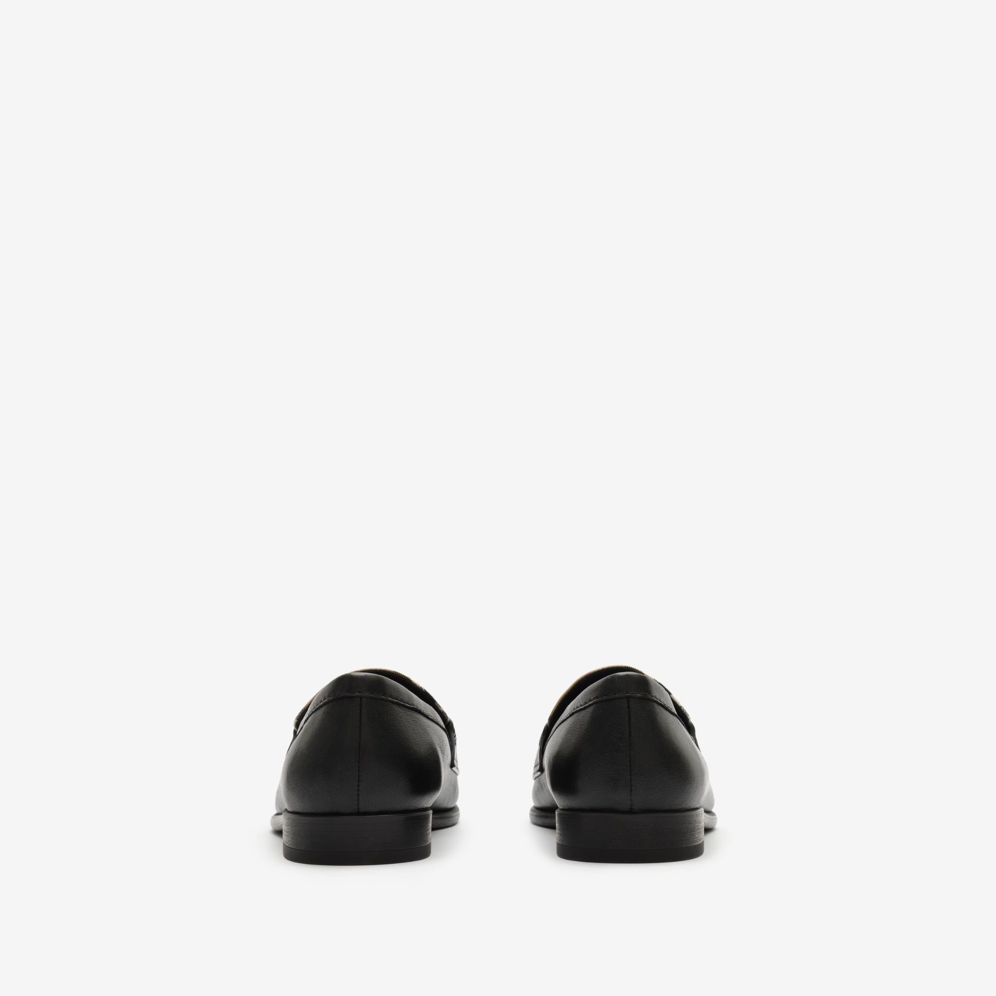  Giày Nữ Burberry Opal Loafers 'Black Beige' 