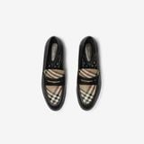  Giày Nữ Burberry Opal Loafers 'Black Beige' 