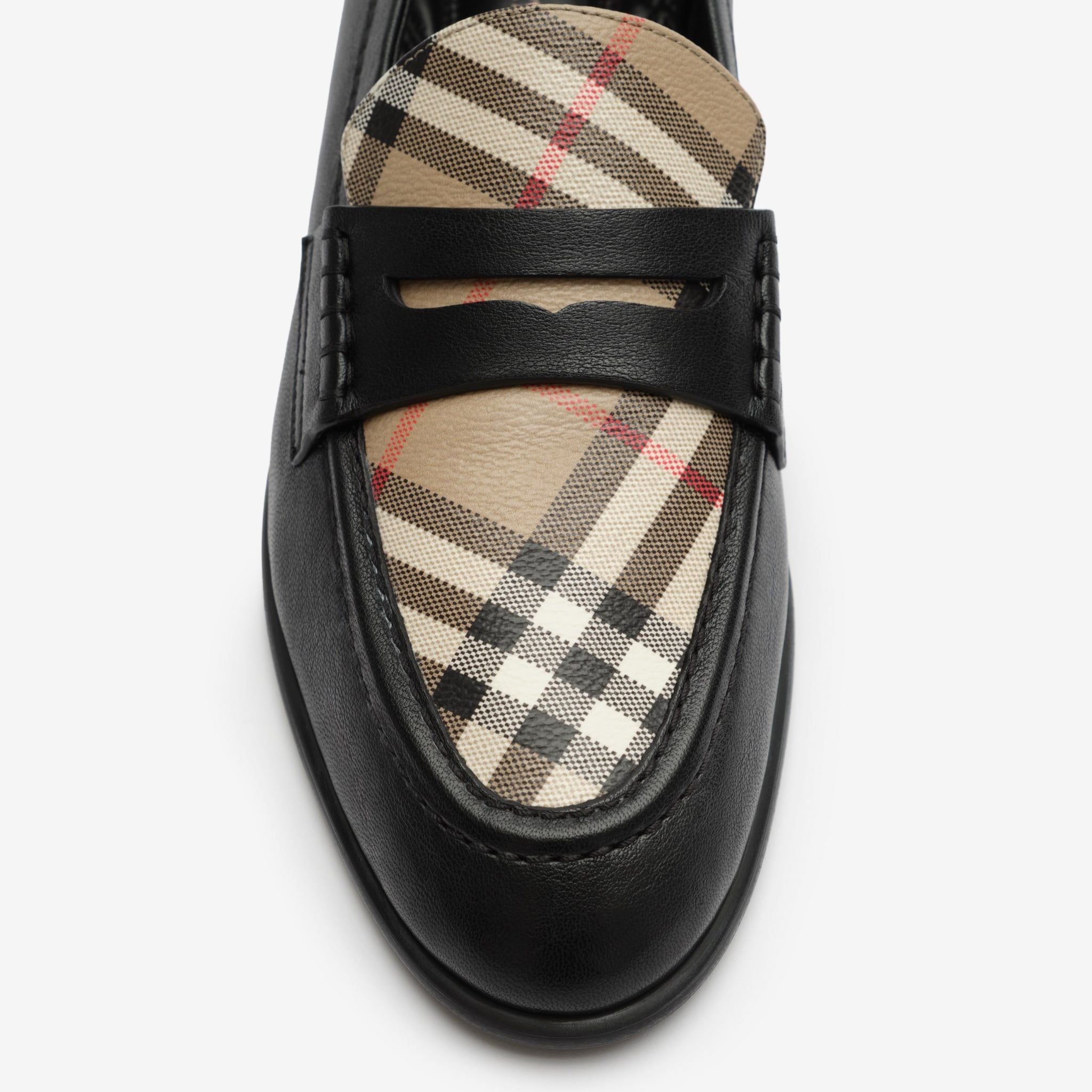  Giày Nữ Burberry Opal Loafers 'Black Beige' 