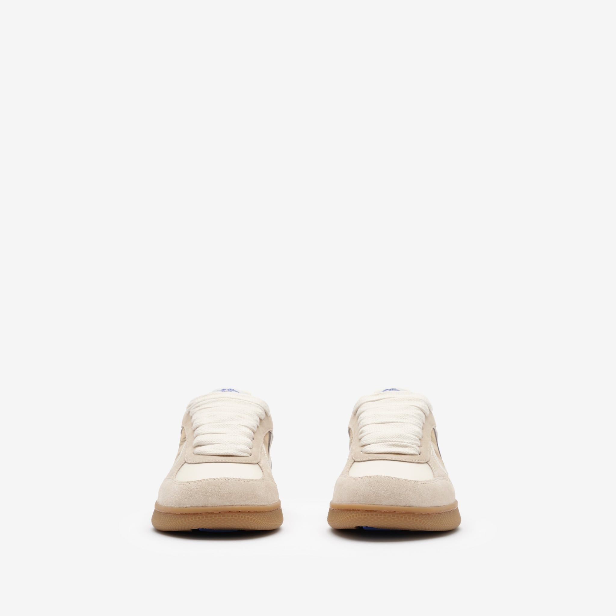  Giày Nữ Burberry Suede Check Terrace Sneakers 'Beige' 