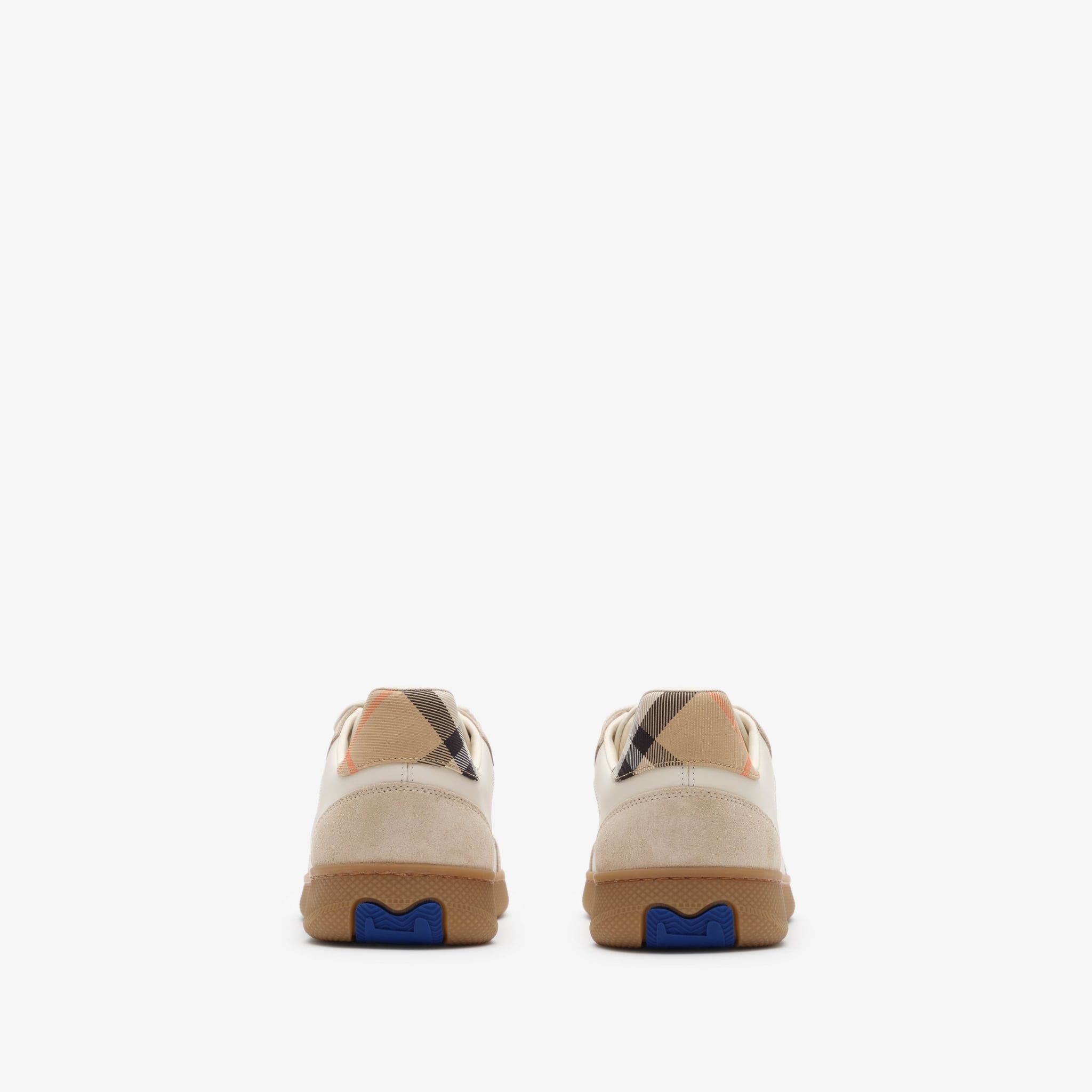  Giày Nữ Burberry Suede Check Terrace Sneakers 'Beige' 