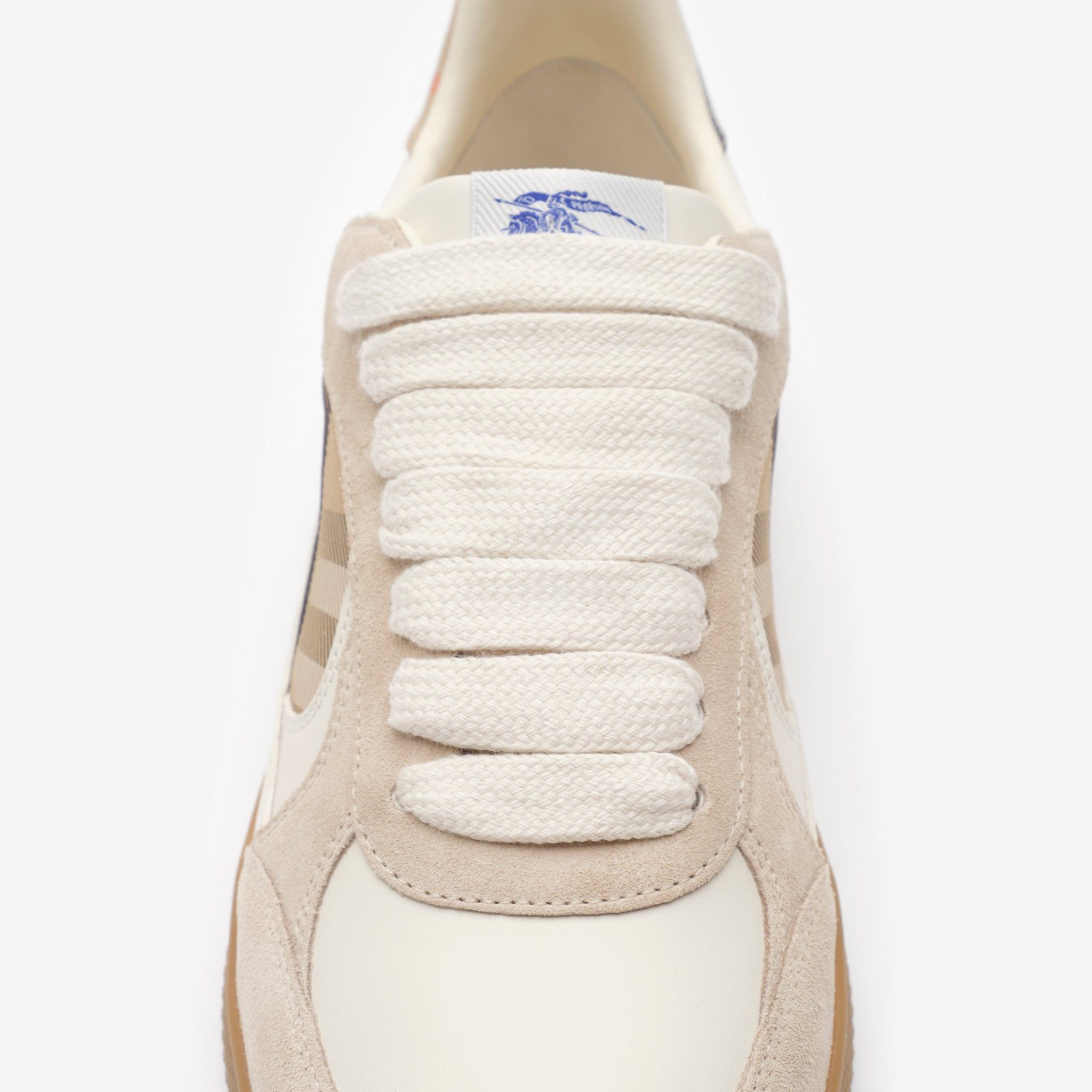  Giày Nữ Burberry Suede Check Terrace Sneakers 'Beige' 
