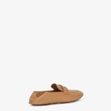  Giày Nữ Fendi Tube Loafers 'Beige' 