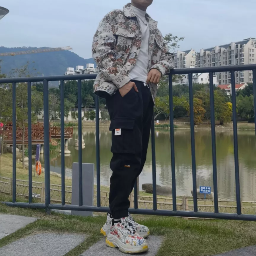  Giày Nữ Gucci x Balenciaga Triple S 'Flora Print' 