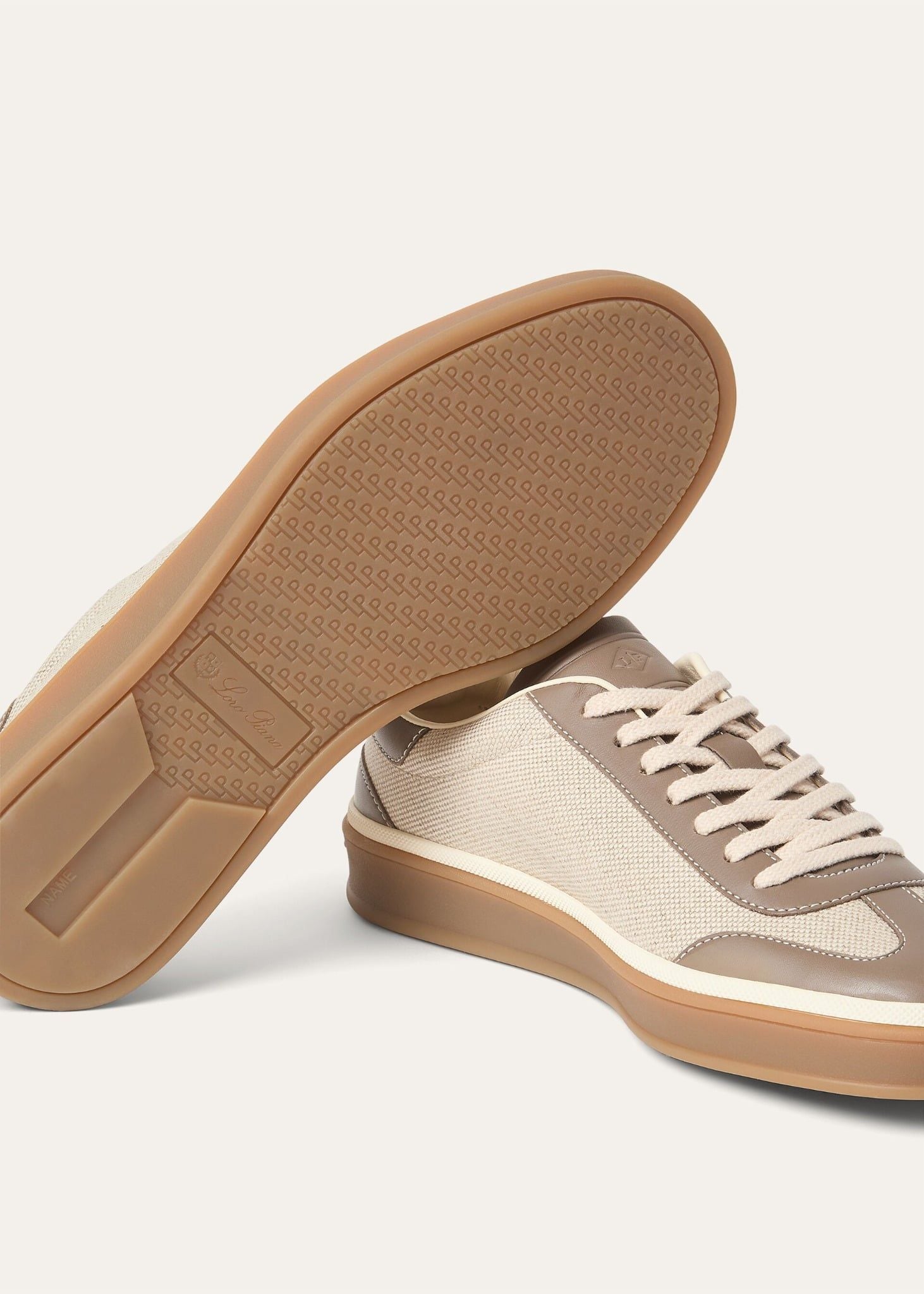  Giày Nữ Loro Piana Tennis Walk Sneaker 'Natural' 