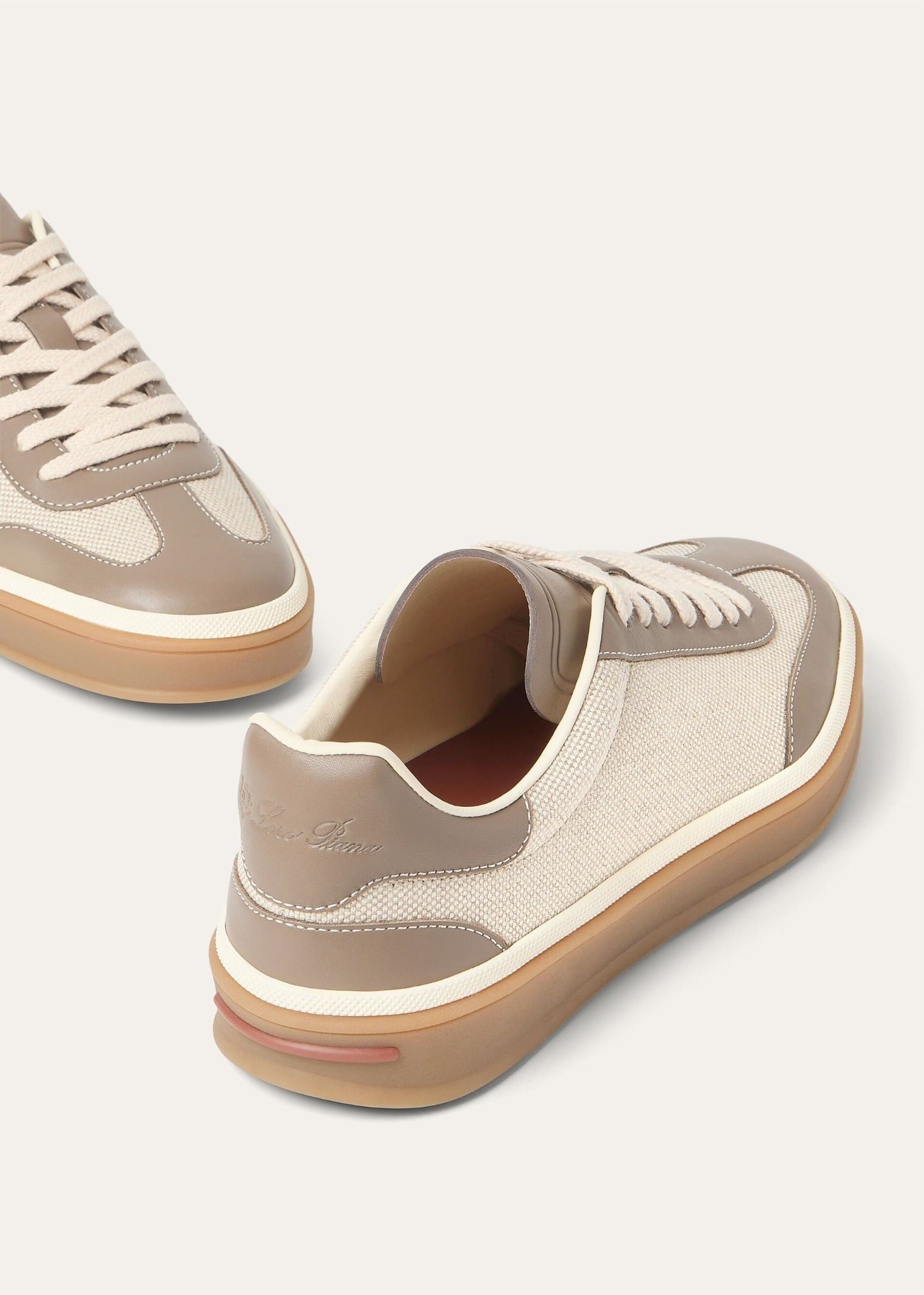  Giày Nữ Loro Piana Tennis Walk Sneaker 'Natural' 