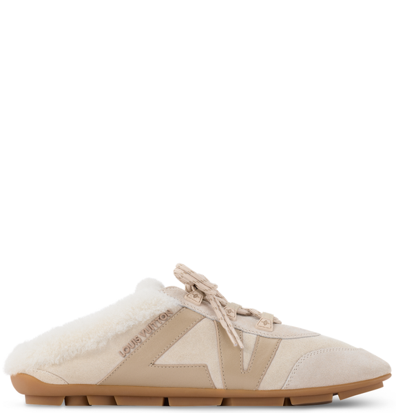  Giày Nữ Louis Vuitton LV Sneakerina Open Back 'Beige' 