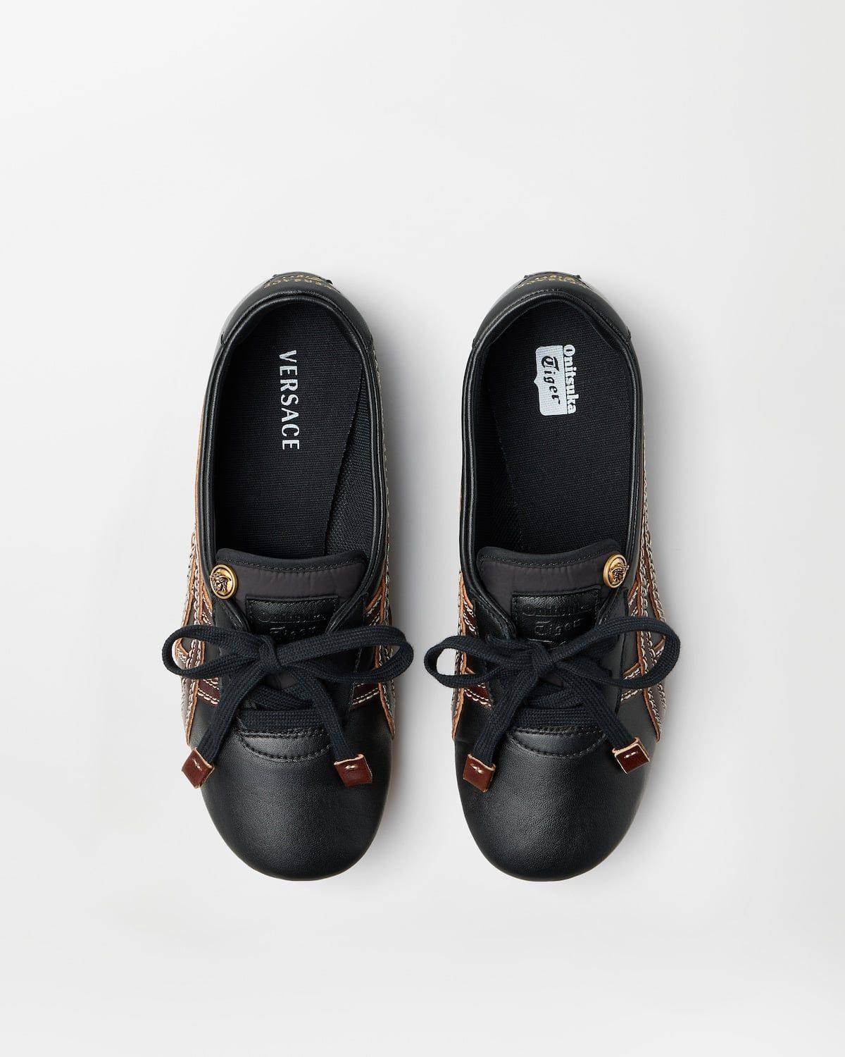  Giày Nữ Onitsuka Tiger x Versace Sakura 'Black' 