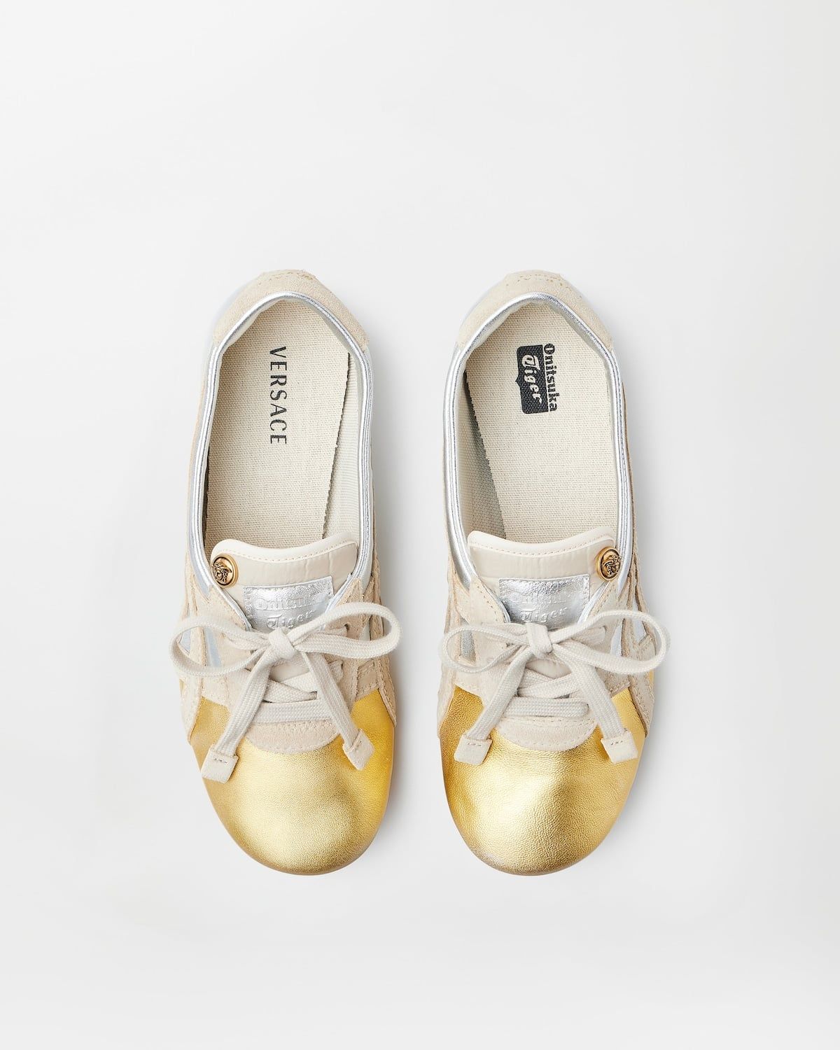  Giày Nữ Onitsuka Tiger x Versace Sakura 'Silver' 