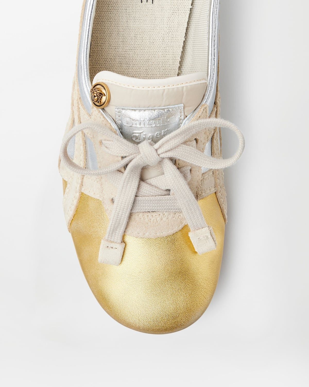  Giày Nữ Onitsuka Tiger x Versace Sakura 'Silver' 