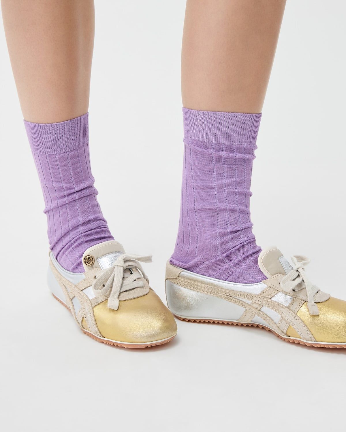  Giày Nữ Onitsuka Tiger x Versace Sakura 'Silver' 