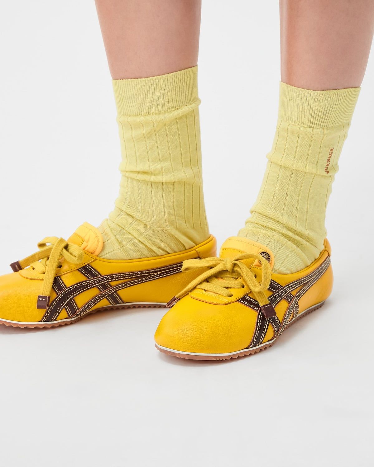  Giày Nữ Onitsuka Tiger x Versace Sakura 'Yellow' 